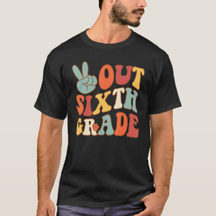 Friedenszeichen Aus sechste Klasse Groovy letzter T-Shirt