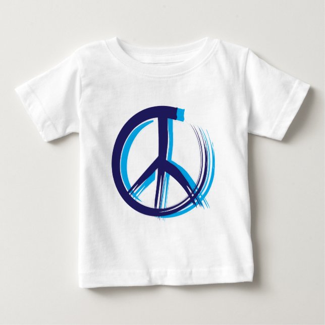 Friedenszeichen Baby T-shirt (Vorderseite)