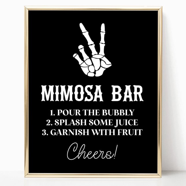 Friedenszeichen bis Tod Do us Party Mimosa Bar Sig Poster (Von Creator hochgeladen)