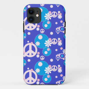 Friedenszeichen blau Case-Mate iPhone hülle