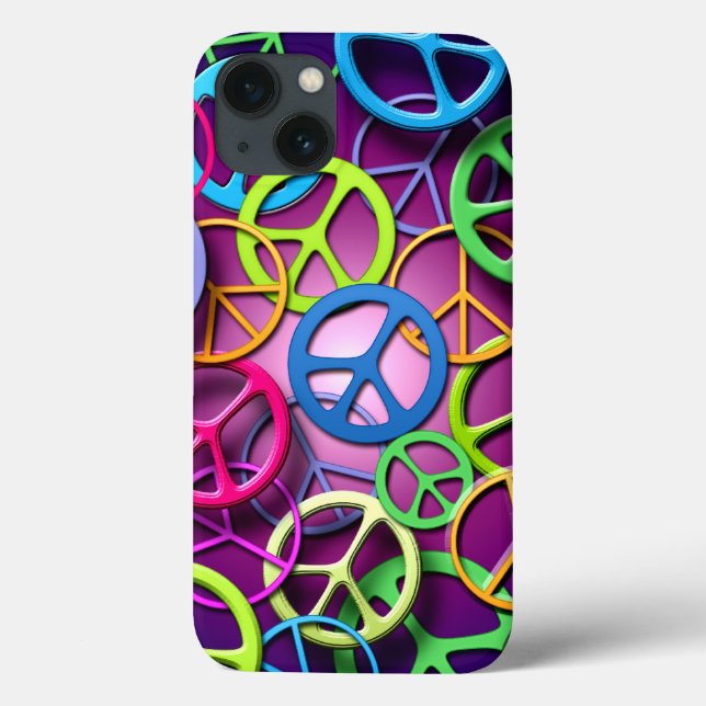 Friedenszeichen Case-Mate iPhone Hülle (Rückseite)