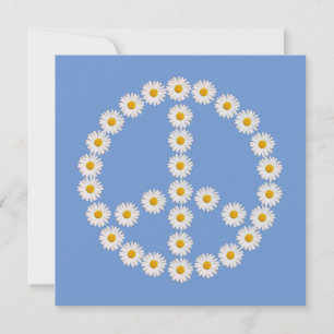 Friedenszeichen daisy boho einladung