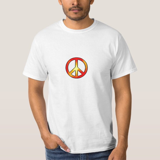 Friedenszeichen der 70er Jahre T-Shirt (Vorderseite)