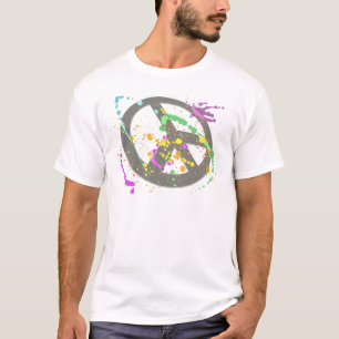 FRIEDENSzeichen-FARBEN-SPRITZER T-Shirt