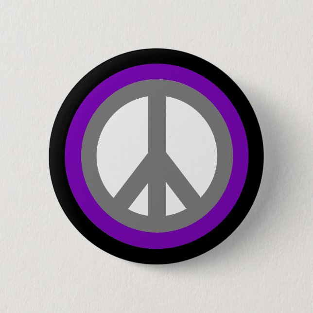 Friedenszeichen-Flair-Knopf Button (Vorderseite)