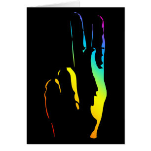 Friedenszeichen für Regenbogen