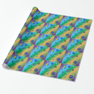 Friedenszeichen Geschenkpapier