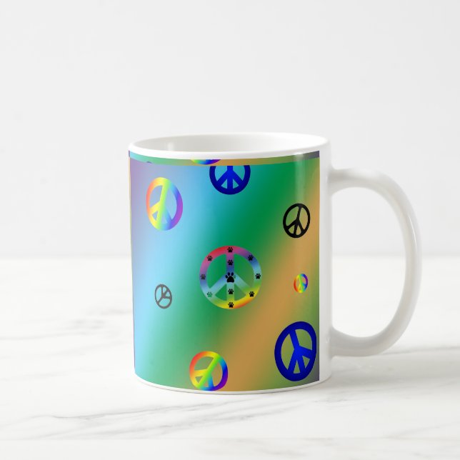 Friedenszeichen Kaffeetasse (Rechts)