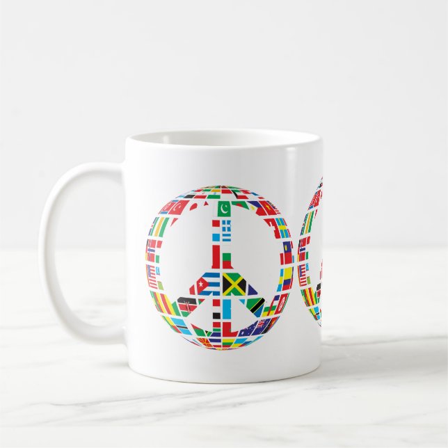 Friedenszeichen-Kaffeetasse Kaffeetasse (Links)