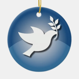 Friedenszeichen Keramik Ornament