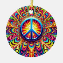 Friedenszeichen Keramik Ornament