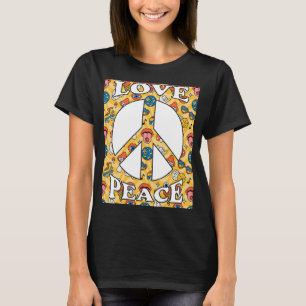 Friedenszeichen Liebe 60er 70er 80er 90er Retro Hi T-Shirt
