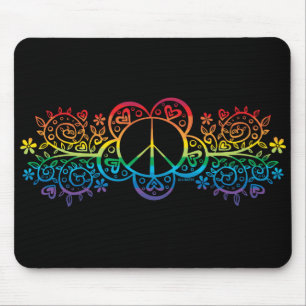 Friedenszeichen-Mausunterlage Mousepad