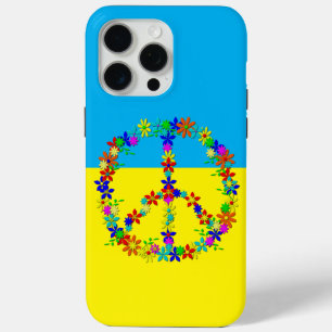 Friedenszeichen mit Blume, ukrainische Flagge Case-Mate iPhone Hülle