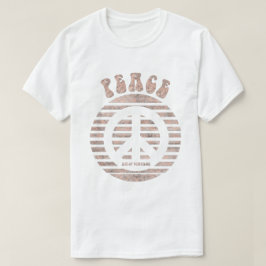 Friedenszeichen mit gestrafftem Kreis T-Shirt