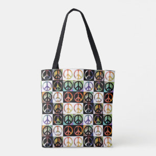 Friedenszeichen-Mosaik Tasche