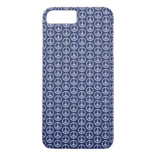 Friedenszeichen-Muster für Mitternachtsblau Case-Mate iPhone Hülle