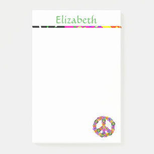 Friedenszeichen Personalisiert Post-it Klebezettel