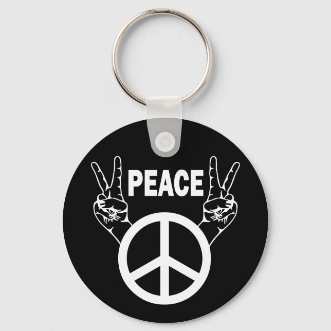 FRIEDENSZEICHEN SCHLÜSSELANHÄNGER (Vorderseite)