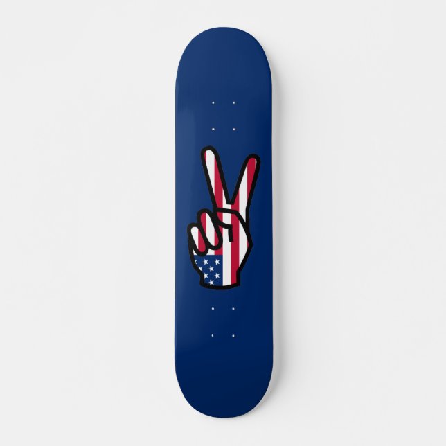 Friedenszeichen Skateboard (Vorne)