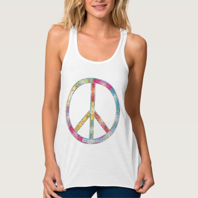 Friedenszeichen Tank Top (Vorderseite)