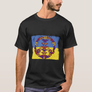 Friedenszeichen Ukraine Flag Ukrainischer Schmette T-Shirt