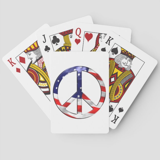 Friedenszeichen von Amerika Spielkarten (Rückseite)