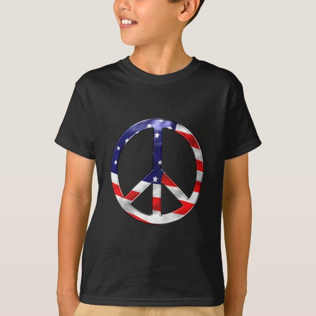 Friedenszeichen von Amerika T-Shirt (Vorderseite)