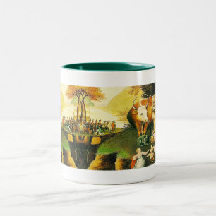 Friedfertiges Königreich von Hicks Zweifarbige Tasse