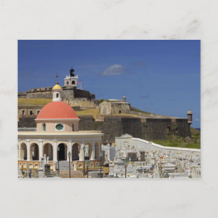 Friedhof am Meer von Puerto Rico Postkarte