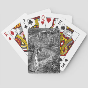 Friedhof bei Nachtspielkarten Spielkarten