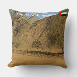 Friedhof im Hajar-Gebirge der VAE Kissen