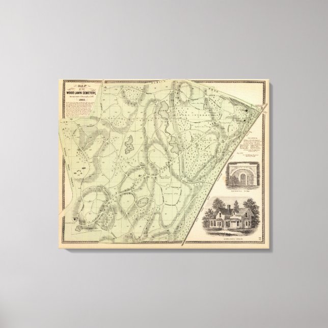 Friedhof Leinwanddruck (Vorderseite)