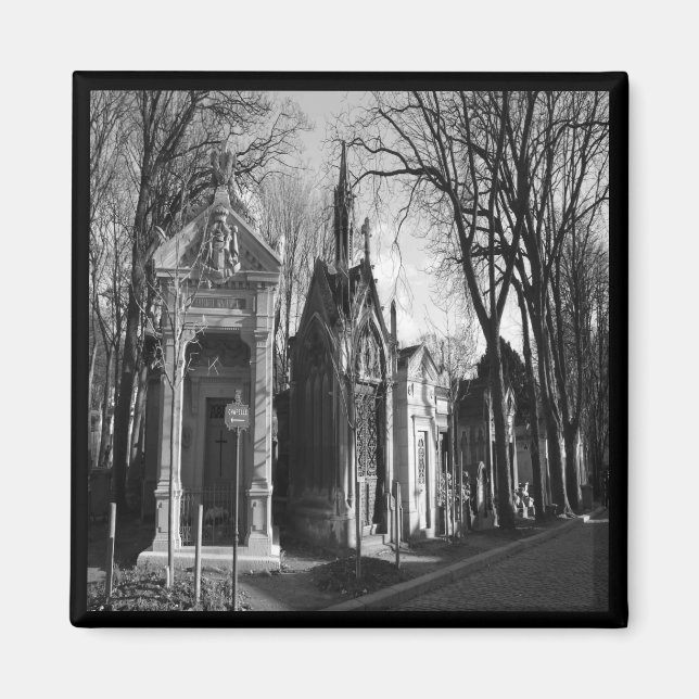 Friedhof Mausoleum Gothic-Magnet Magnet (Vorne)