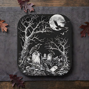 Friedhof Nevermore Pappteller