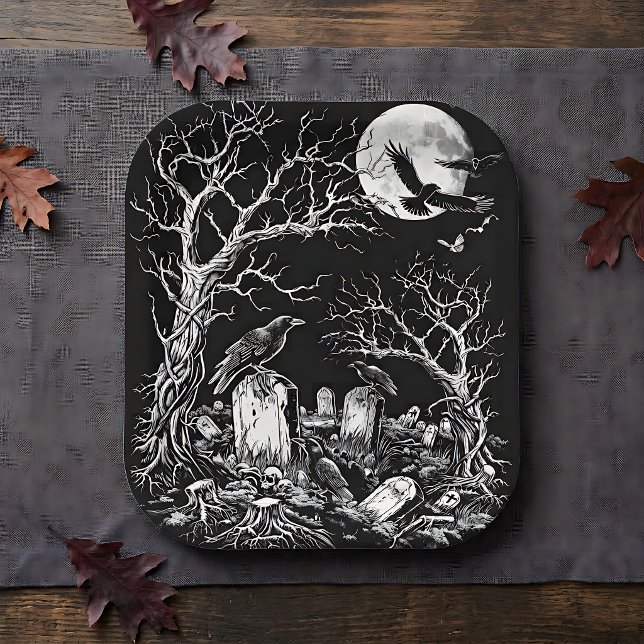 Friedhof Nevermore Pappteller (Von Creator hochgeladen)