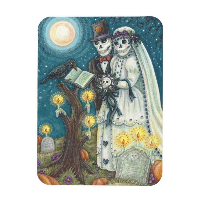 Friedhof Nuptials SKELETON WEDD MAGNET (Vertikal)
