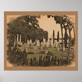 Friedhof Oakland, Atlanta, GA Poster