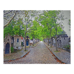Friedhof Paris - Père Lachaise Fotodruck