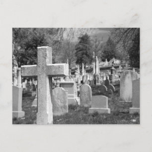 Friedhof Postkarte
