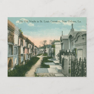 Friedhof St. Louis, New Orleans Vintage Postkarte