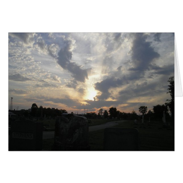 Friedhof Sunrise 3 Karte (Vorderseite (Horizontal))