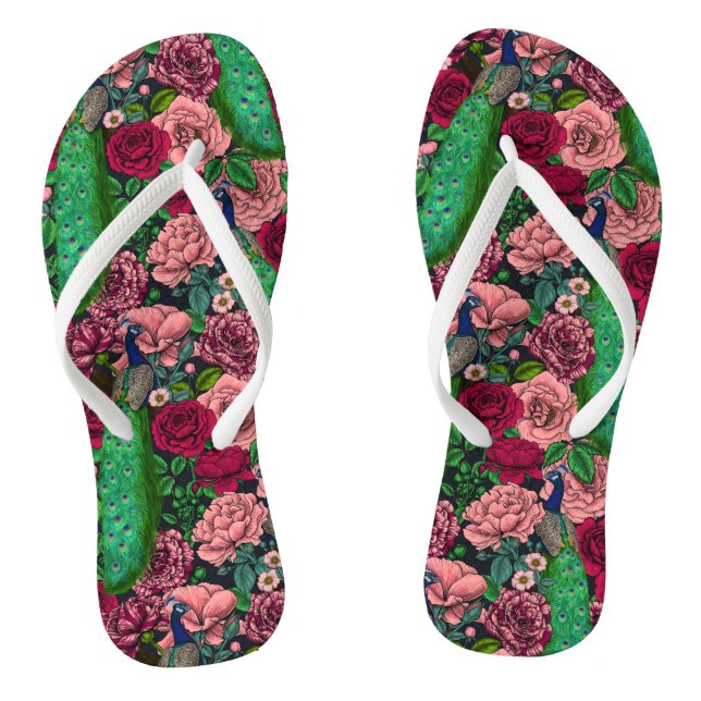 Friedhöfe im Rose-Garten 2 Flip Flops (Fußbett)
