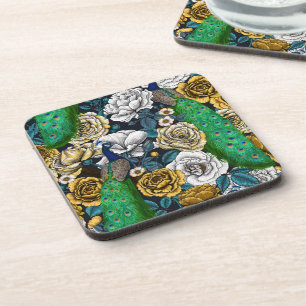 Friedhöfe im Rose-Garten 3 Getränkeuntersetzer