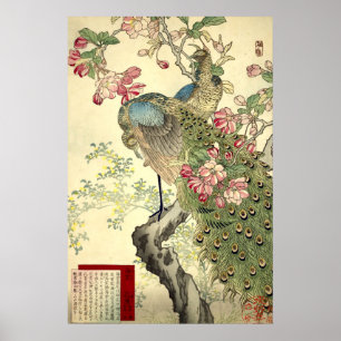 Friedhöfe und Crabappaple Vintag Japanisch Poster