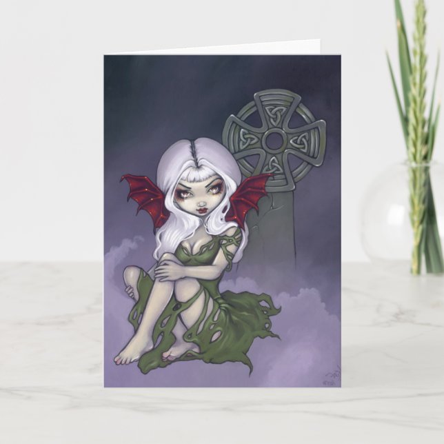 "Friedhofs-Nebel-" Gruß-Karte Karte (Vorderseite)