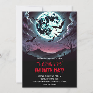 Friedhofsfledermäuse auf der Halloween-Party bei M Einladung
