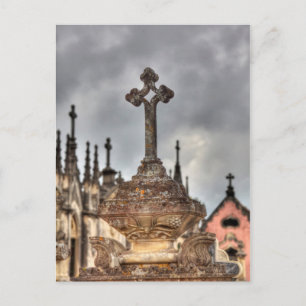 Friedhofskreuz Nahaufnahme, Portugal Postkarte
