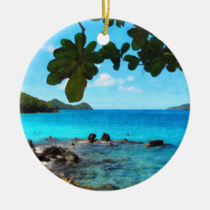 Friedlich Beach St Thomas Keramikornament
