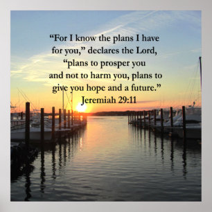 FRIEDLICH JEREMIAH 29:11 SONNENVERANSTALTUNG POSTER